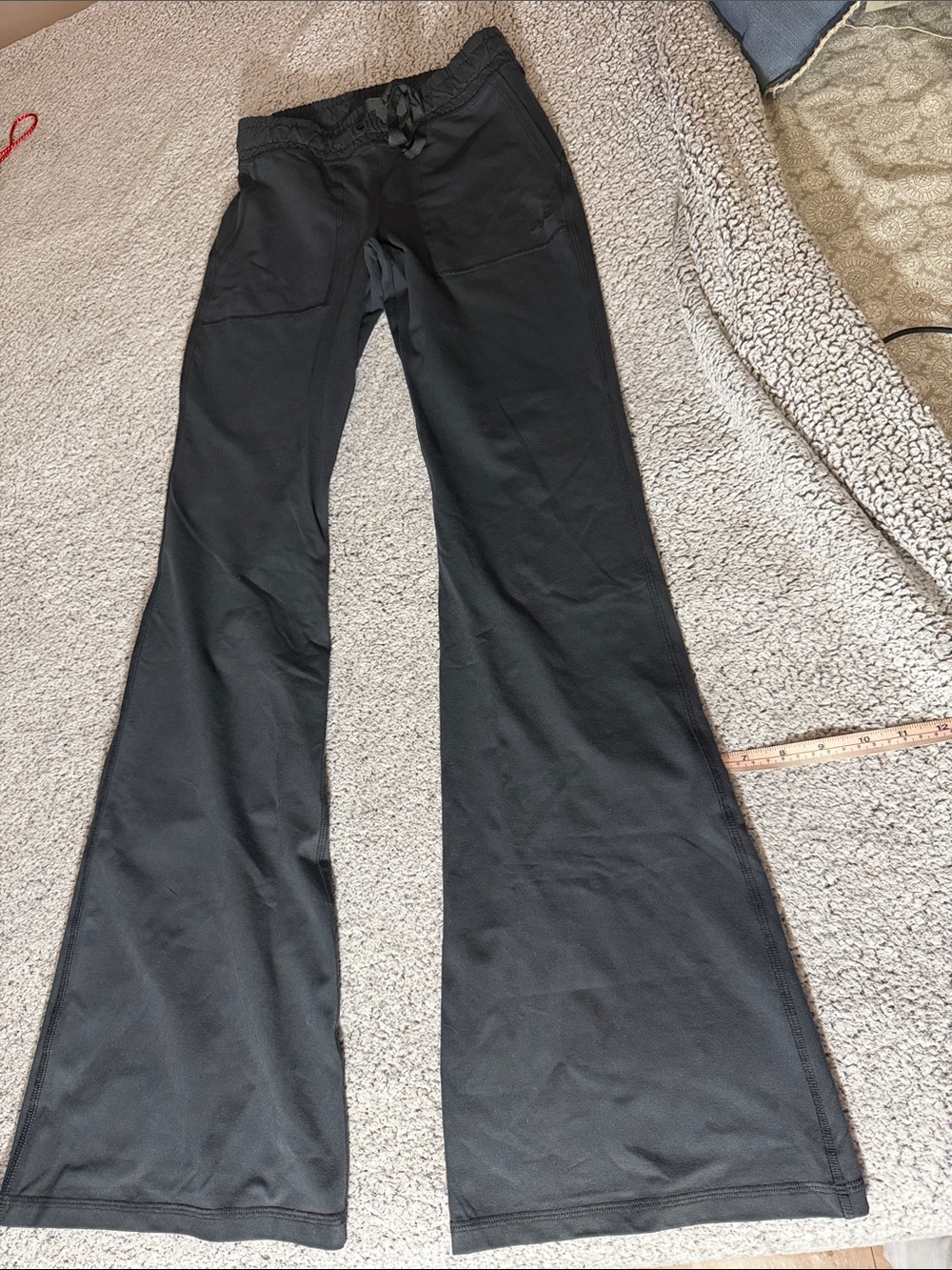 PINK Victoria's Secret Black Boot Cut Lounge Pants